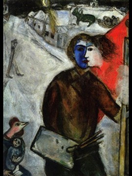 Marc Chagall œuvres - Heure entre Loup et Chien contemporain Marc Chagall